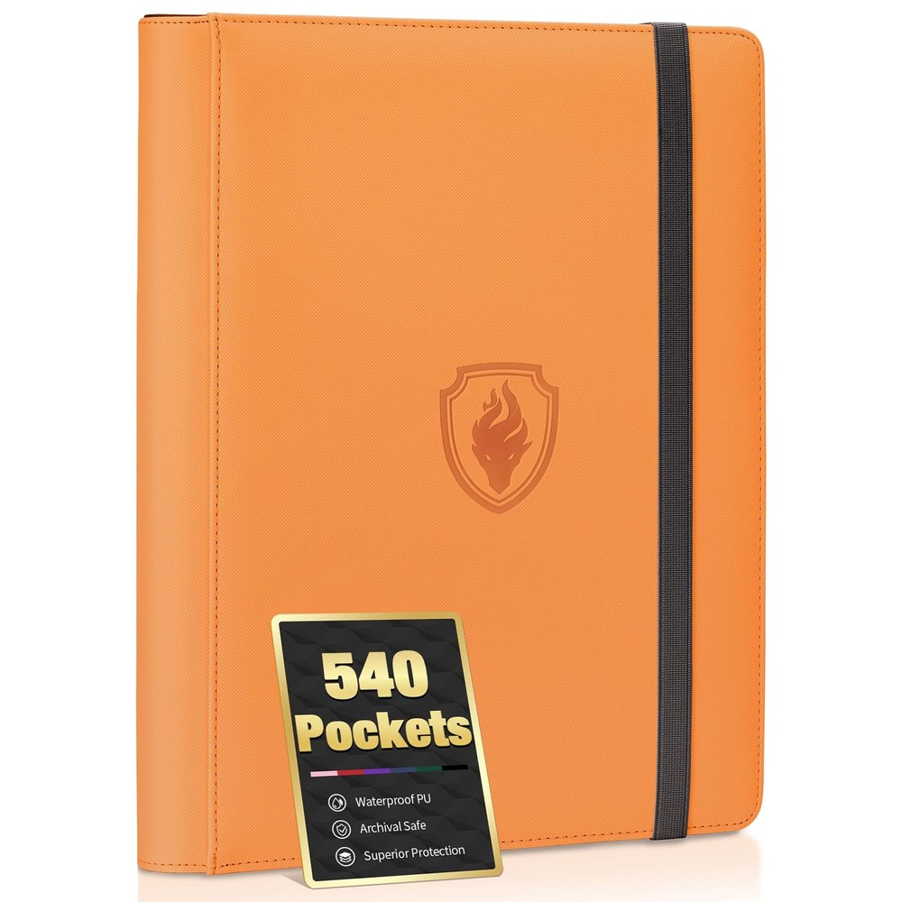 Premium 9 Pocket Card Binder For 540 Fabmaker Pu Cover Trading Card Binder