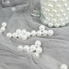10 mm White FAUX PEARLS Loose Beads Wedding Party Crafts Decorations Fillers