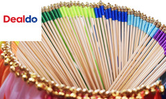 100 Pieces Multi-Color Ribbon Wands Streamers Sticks with Gold Bell, Chromatic S