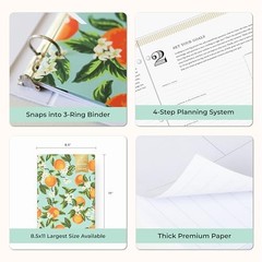 Day Designer 2026-2028 Monthly 8.5″ x 11″ Orange Blossom Mint- 2026/2028