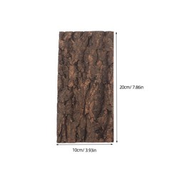 4 Pcs Natural Bark Decoration Wood Pieces Terrarium Tree Carving for Crafts