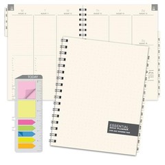 ESSENTIAL 2026-2027 Monthly & Weekly Planner with Tabs, 7″x9″: 14 7″ x 9″
