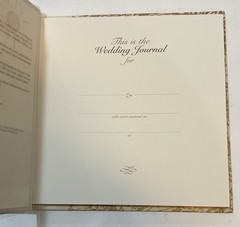 Rag & Bone Bindery Hand bound 34 Page Wedding Journal