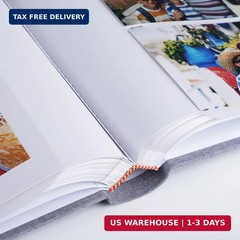 1DOT2 Photo Album with Writing Space 50 Pages 4×6 Photos Hold 200 or 5×7 Picture