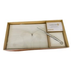 Celebrate It Wedding Guestbook and Pen 3 Piece Set NIB