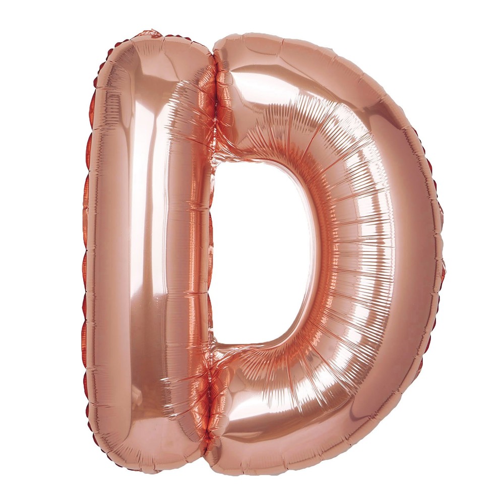 40″ Rose Gold Letter D Mylar Foil Balloon Birthday Party Wedding Decorations
