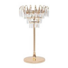Crystal Tiered Flower Stand Gold Wedding Centerpiece Vase For Table Decor