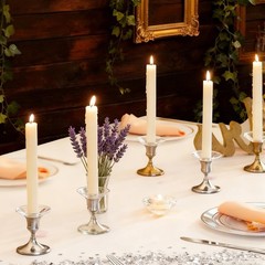 Glass Bobeches for Candlestick Holders, 3 Pcs 7×2.2 cm/2.76×0.86 in, Clear