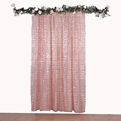 8ft x 8ft BLUSH Geometric Sequin Photo Backdrop CURTAIN Drape Panel Party Events