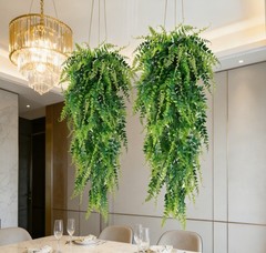 16X Artificial Wisteria Vine Garland Fake Flower Fern Plant Garden Wedding Decor