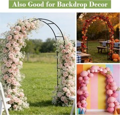 Metal Arbor Frame Stand Garden Arch Trellis Plants Wedding Decor Backdrop Flower