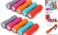 10-Pack, 9-LED Mini Flashlight Set, 30-Pieces AAA Batteries are Included and
