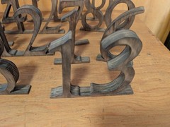 Solid Wood Table Numbers 1-15 Freestanding Party /Wedding Event Table Markers 5″