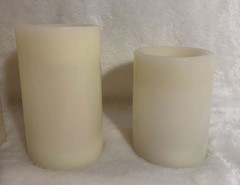 3pk 6″ x 3″ LED Flameless Black Wick Candle Cream – Threshold Read