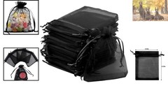 Versatile 50pcs Sheer Organza Gift Bags with Satin Closure – Perfect for Events