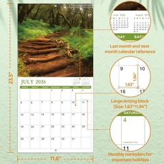 Calendar 2026-2027 – 2026-2027 Wall Calendar 18 months from Jul. 2026 – Dec. …