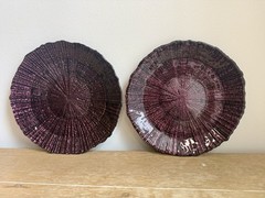 Set Of 8 Purple Reef Charger Plates 9” Round – Wedding & Event