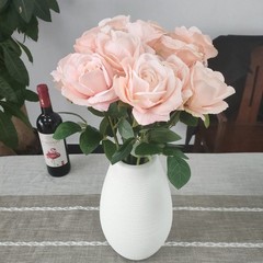 ATFL Blush Flowers,12 Pcs Blush Pink Roses,Light Pink Artificial,Flower Diame…