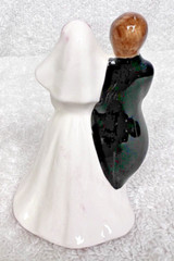 Norcrest Bone China Miniature Bride and Groom 2 3/4 Inches Tall Blonde Brunette