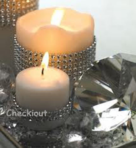 4.5″ x 3 Yard Wedding Decoration Supplies Rhinestone Diamond Wraps Ribbon Mesh