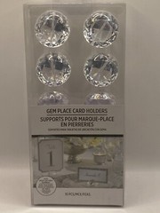 NEW 10 PC GEM PLACE CARD HOLDERS PARTY WEDDING HOLIDAY FREE SHIP