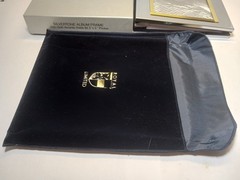 Royal Limited Silvertone Album Frame w/ Gold Accents Holds 64 Photos NOS