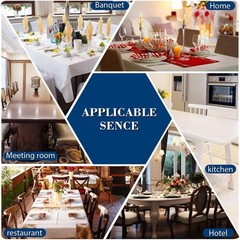 8pcs Dining Room Solid Chair Seat Covers Stretch Spandex Chair Seat Slipcovers