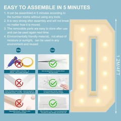 Multifunctional 4FT Marquee Numbers, corrugated plastic board, Quick Assembly…