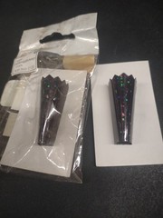 Black Holo Foil Bout Magnet, Attach Boutonniere w/o Pins «Glitterati Midnight»