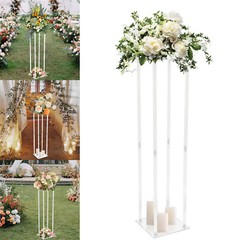 Clear Acrylic Flower Stand 39 Tall Column Vase Centerpieces Wedding Decoration