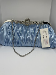 Classic Clutch Purse Chain Wedding in Rare Something Blue Color- * Custom Color