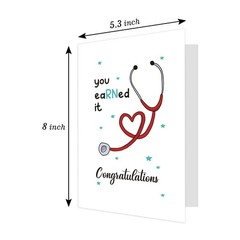 Ogeby Cute Nurse Graduation Card Gifts, Lovely RN Graduation Greeting Card, Y…