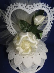 New Vintage Wilton «Wedding Rose » Wedding CakeTop, white rose, 103-2328