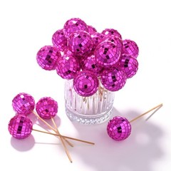 Yescom 20PCS 1.6″ Small Disco Ball Mirror Mini Hanging for Events Wedding Party