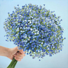 Artificial Flowers UV Resistant Fake Flower Plants Garden Wedding Hanging Decor