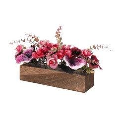Artificial Flowers Potted Flower Arrangement Flowers Pot Realistic Silk Flowers