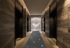 Glitter Black Carpet Runner 2.46X15ft 200GSM Non-Woven Fabric Hollywood Event