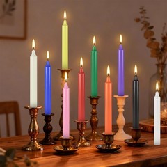 40 Pack Assorted Color Spell Chime Candles-4 Inch Mini 40Pack, Multicolor