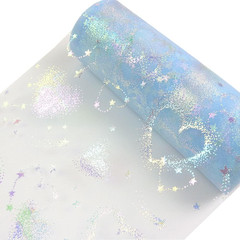 Colorful Love Glitter Tulle Rolls 6 Inch X 10 Yards (30 Feet) Tulle Rolls Spool