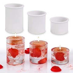 Candle Holder Resin Molds, Set of 3 Cylindrical Tealight Cylindrical Shape