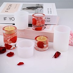 Candle Holder Resin Molds, Set of 3 Cylindrical Tealight Cylindrical Shape