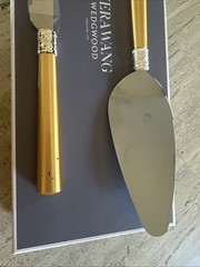 Wedgwood Vera Wang LOVE Cake Knife Serving Set Preowned Read Has Flaws