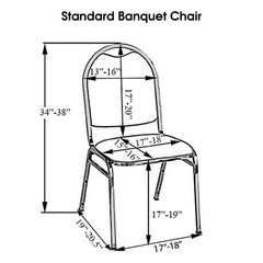 YCC Linens – Spandex Banquet Chair Covers /Box of 100/, Stretchy Slip Cover