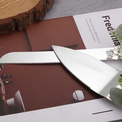 Rustic Style Stainless Steel Wedding Cake Knife and Serving Set Resin Plastic…