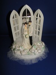 New Wilton «Dedication» Wedding Cake Top, white coat, black pants # 101-151