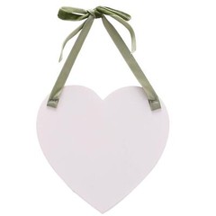 Wedding Bridesmaid Hanging Heart Plaque with Flowers