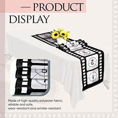 12 x 72 Inch Movie Night Table Runner Movie Theme Party 3 Classic Style