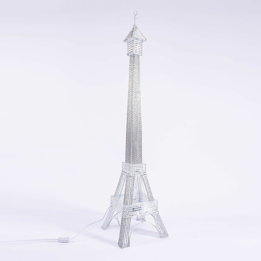 39″ tall Silver LED Lights Eiffel Tower Wedding Party Home Decorations WHOLESALE