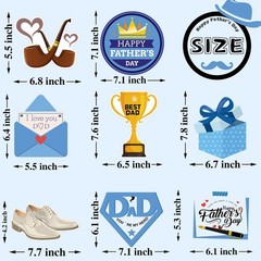 Funnlot Fathers Day Decorations 62PCS Hanging Swirls Father’s Day Decorations fo