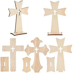 DIY Wooden Crosses for Crafts – DIY Blanks to Paint & Cross Decor with Stands